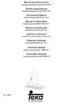 Manual de Instrucciones Bedienungsanleitung Instructions Manual