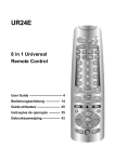 UR24E 8 in 1 Universal Remote Control