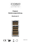 Original- Bedienungsanleitung WineDuett 21