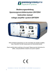Bedienungsanleitung Spannungsverstärkersystem ENT/ENV