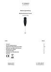 Bedienungsanleitung Milchaufschäumer Fomini Art.-Nr. 1610
