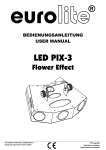 EUROLITE LED PIX-3 Flower Effect User Manual