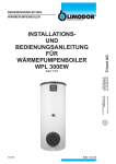 Waermepumpenboiler WP 300EW (mit Modul TLZ10)