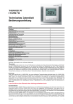 Technisches Datenblatt Bedienungsanleitung