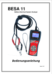 Bedienungsanleitung BESA-11 Batterietester - PDF