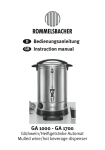 Bedienungsanleitung - ROMMELSBACHER ElektroHausgeräte