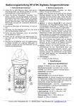 Bedienungsanleitung Multimeter HP-870K