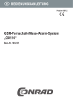 BEDIENUNGSANLEITUNG GSM-Fernschalt-/Mess-/Alarm