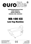 NB-100 ICE DMX Low Fog Machine