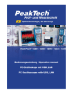 PeakTech&reg; 1280 / 1285 / 1290 / 1325 / 1330