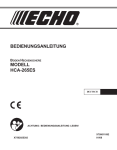 MODELL HCA-265ES BEDIENUNGSANLEITUNG