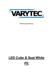 LED Cube & Seat White PE