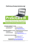 Bedienungsanleitung ProSciCard III 2015