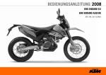 KTM 690 Enduro 2008 Bedienungsanleitung