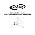 Hydraulic Disc Brake Hose Length Adjustment & Bleed