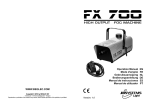 FX700 fogger - user manual - COMPLETE