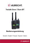 Tectalk Duro / Duro BT Bedienungsanleitung