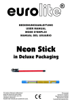 EUROLITE Neon Stick T5 21W 105cm User Manual
