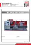 HOLZMANN ED 400FD - Maschinenhandel Gronau