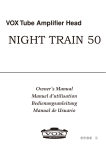 Night Train 50 owner's manual
