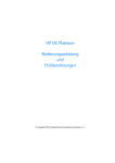 HP 12C Platinum Bedienungsanleitung und Problemlösungen
