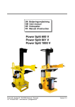 Power Split 600 V Power Split 601 V Power Split 1000 V