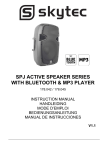 spj active speaker series with bluetooth & mp3 player