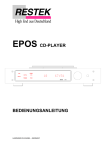 EPOS CD-PLAYER BEDIENUNGSANLEITUNG