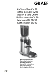 Kaffeem&uuml;hle CM 90 Coffee Grinder CM90 Moulin &agrave; caf&eacute; CM