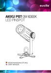 AKKU PST-3W 6300K LED PINSPOT