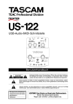 Tascam Benutzerhandbuch