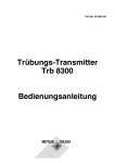 Bedienungsanleitung Trübungs-Transmitter Trb8300