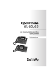 OpenPhone 61, 63, 65