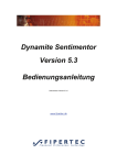 Dynamite Sentimentor Version 5.3 Bedienungsanleitung