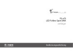 FS-x75 LED Follow Spot DMX verfolger
