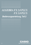 Bedienungsanleitung Algebra FX 2.0 Plus - Support