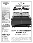 ROBO-PONG 2050 & 1050 (DE)