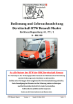 Bedien und Gebrauchsanleitung für RTW Renault Master