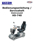 Bedienungsanleitung HS-740 - Sondermeier Elektrofahrzeuge