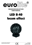EUROLITE LED B-40 Strahleneffekt