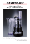 40963 Design Food Processor S