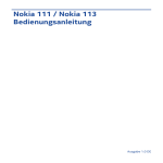 Nokia 111 / Nokia 113 Bedienungsanleitung