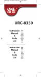 URC-8350 - One For All