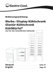 Werbe- / Display-Kühlschrank Glastür