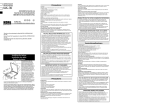 MA-30 Owner's manual