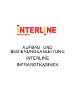 aufbau- und bedienungsanleitung interline infrarotkabinen