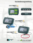 Kurzbedienungsanleitung MAVOWATT 30, 40, 70 - GMC