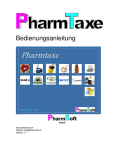 Bedienungsanleitung Pharmtaxe