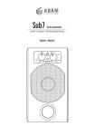 Sub7 Active Subwoofer Owner's Manual