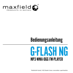 Bedienungsanleitung Maxfield G-Flash NG
